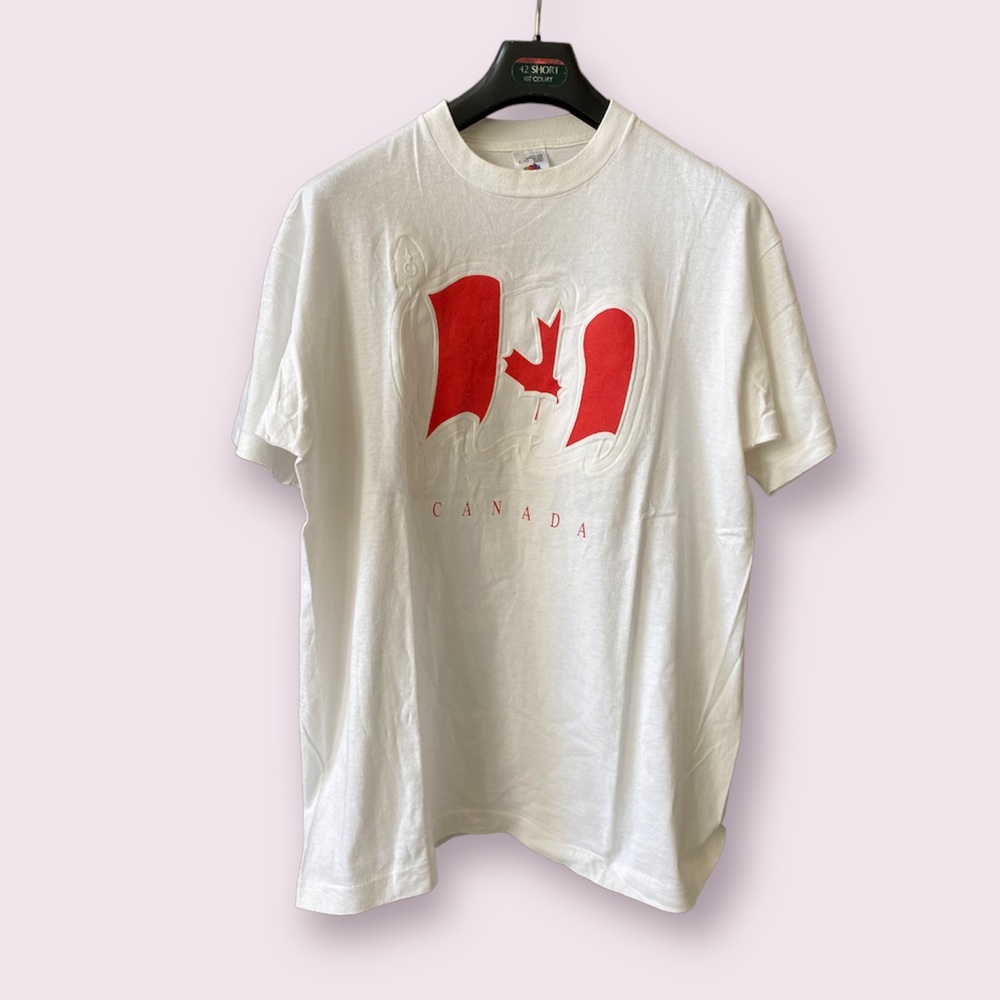 Vintage Canada Flag Single stitched T-Shirt Size XL